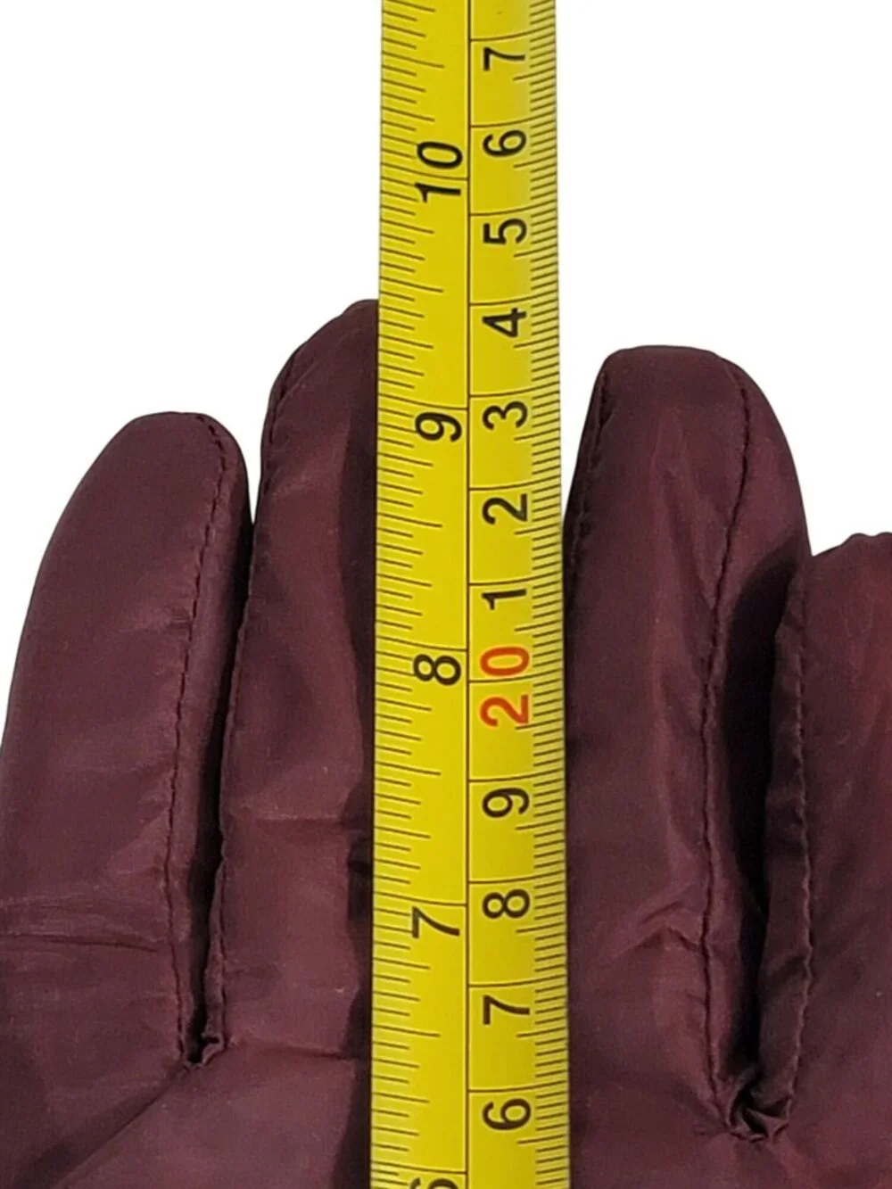 Womens Burgundy Gloves Faux Fur Trim Strap